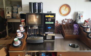 Coinchanger koffieautomaat koffie wisselgeld NFC scanner kortingskaart tankstatiomn texaco